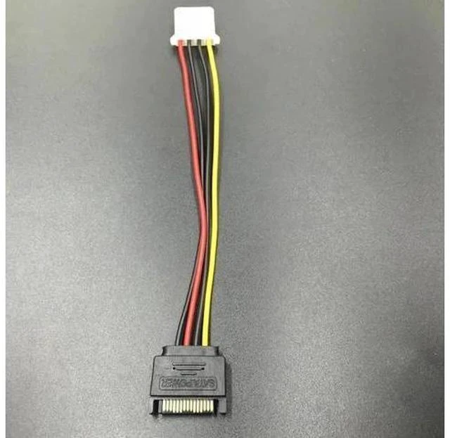 Alt view image 4 of 4 - 20CM SATA 15Pin Male to Molex IDE 4Pin Female Power Cable, SATA to 4Pin Power Adapter for Mining Rigs