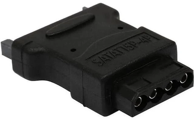 Alt view image 2 of 2 - 15Pin SATA Male to 4Pin LP4 IDE Molex Female Power Adapter Converter, SATA to Molex Power Cable for ATX EPS PSU IDE Hard Drive Optical Drive