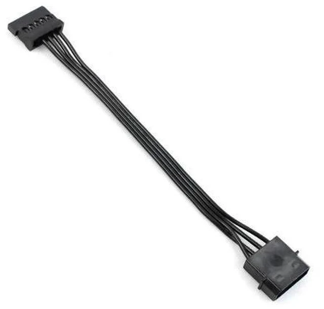 Alt view image 2 of 4 - 1PCS Molex 4 Pin IDE Female to Dual SATA Power Cable, IDE to SATA Power Adapter for Hard Drive & Optical Drive