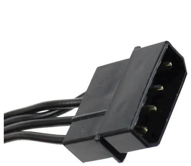 Alt view image 3 of 4 - 1PCS Molex 4 Pin IDE Female to Dual SATA Power Cable, IDE to SATA Power Adapter for Hard Drive & Optical Drive