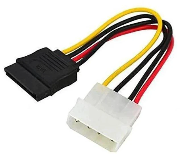 Alt view image 4 of 6 - 2.5" to 3.5" Metal HDD Mounting Bracket with IDE 4P to SATA 15P & SATA 3.0 Cables, Black Hard Drive Adapter for Desktop & Server SSD/HDD