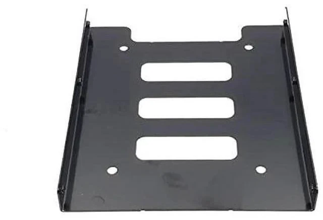 Alt view image 5 of 6 - 2.5" to 3.5" Metal HDD Mounting Bracket with IDE 4P to SATA 15P & SATA 3.0 Cables, Black Hard Drive Adapter for Desktop & Server SSD/HDD