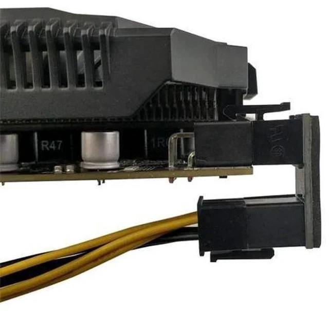 Alt view image 2 of 7 - 2 Pack 180 Degree Angled ATX 6Pin Male to Female GPU Power Adapter Connector, Graphics Card Right Angle Power Turn Plug