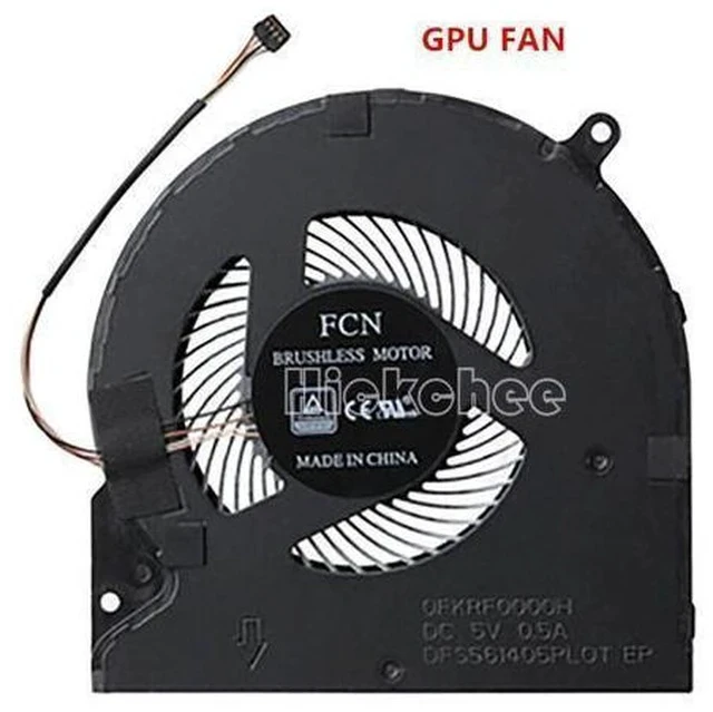 Alt view image 3 of 5 - Gpu and Cpu cooling fan for Blade 15 RZ09-0300 RZ09-03017e01 0FKRF0000H