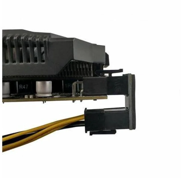 Alt view image 6 of 6 - 2 Pack 360° Adjustable ATX 6Pin Male to Female GPU Power Angle Adapter, 12V Graphics Card Power Connector