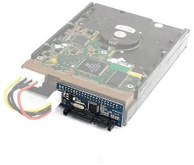Alt view image 2 of 6 - 39 Pin IDE to SATA Adapter Card with Data & Power Cable, Convert 3.5" PATA IDE HDD to SATA Interface for Desktop PC