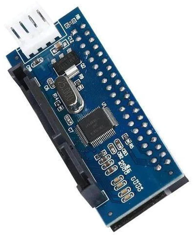 Alt view image 6 of 6 - 39 Pin IDE to SATA Adapter Card with Data & Power Cable, Convert 3.5" PATA IDE HDD to SATA Interface for Desktop PC