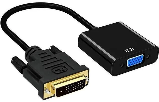 Alt view image 5 of 7 - Active DVI-D 24+1 Male to VGA Female Converter Adapter Cable, Digital DVI to Analog VGA Video Cord for PC Laptop Monitor Projector