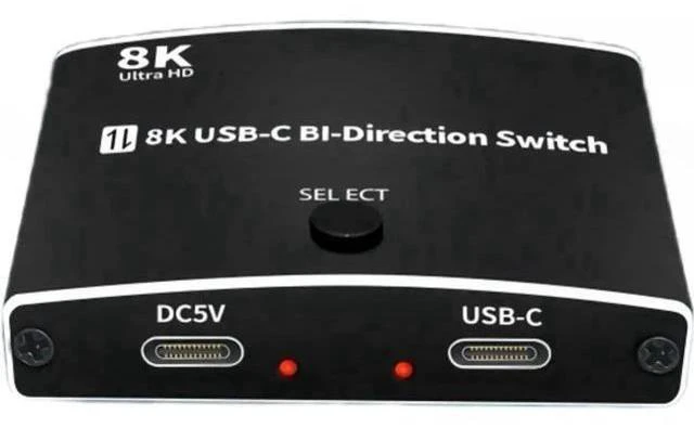Main image of Bi-Directional USB-C KVM Switch 2-In-1 / 1-In-2 Out, 8K@60Hz 10Gbps Data Transfer, Compatible with Thunderbolt USB-C Devices