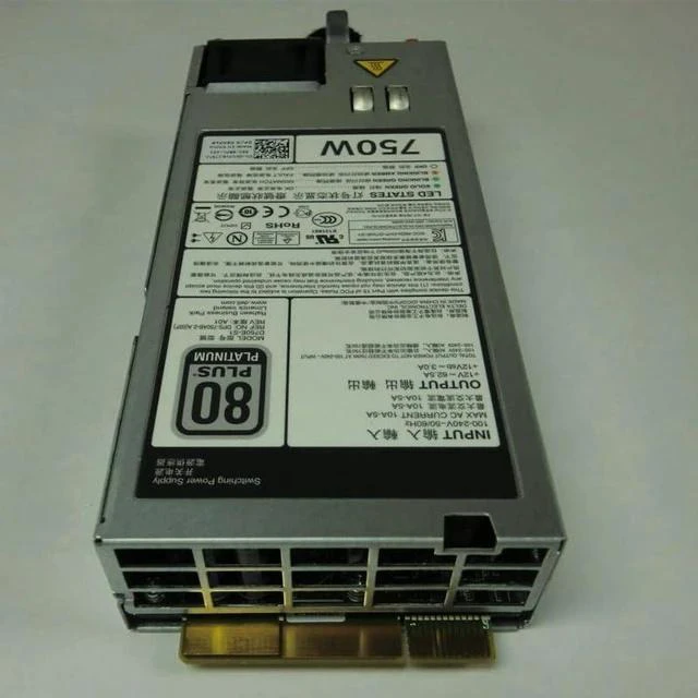 Alt view image 5 of 6 - PSU for PowerEdge R720/R620/R520/T620/R820/R920 750W PSU Power Supply N30P9 CWKMX 79RDR 5NF18 6W2PW F750E-S0 D750E-S1 D750E-S0