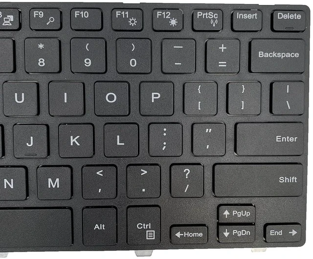 Alt view image 7 of 7 - Laptop Replacement Keyboard for Dell Inspiron 3442 Series 14-5000 14-5447 14-3000 3443 3451 3452 3458 3446 3448 N5447 N3442 14CR 14MR 050x15 SN8233 US Layout No Backlight US Layout Black