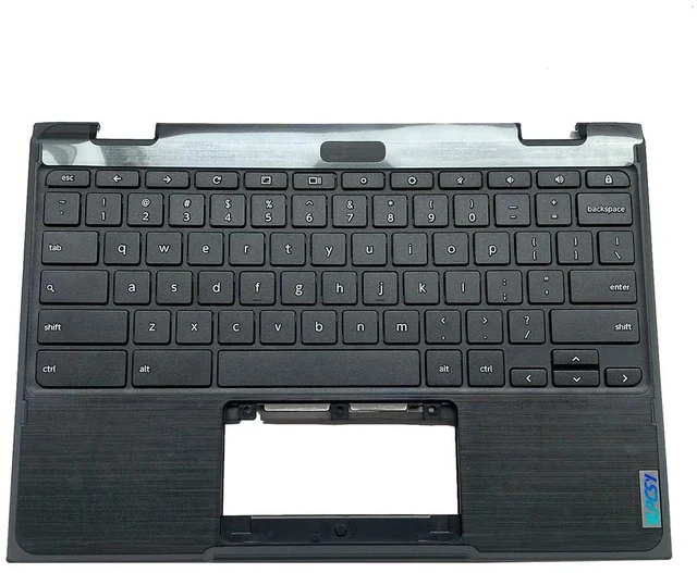 Alt view image 2 of 7 - Replacement for Lenovo 300e Chromebook 2nd Gen AST 82CE Laptop Upper Top Cover Case Palmrest Non-Backlight Keyboard Assembly Part Not-Camera 5CB0Z21541 Black