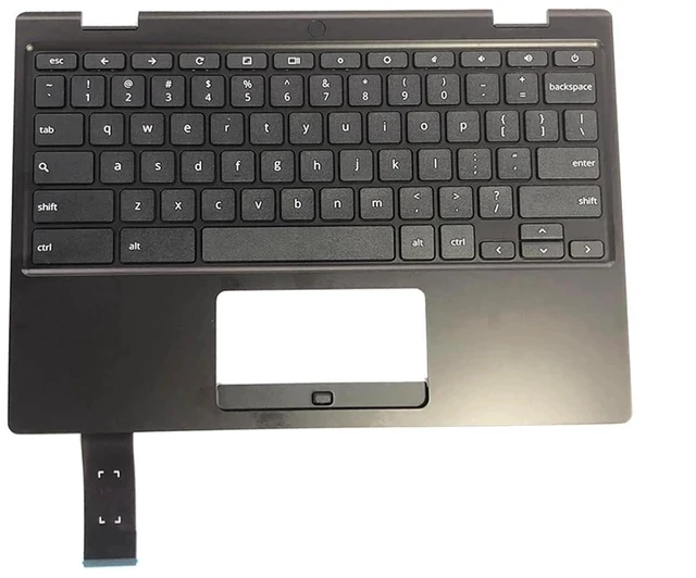 Alt view image 3 of 7 - 90NX03V1-R31US0 Replacement for Asus Chromebook 11 CR1100CKA Laptop Upper Top Cover Case Palmrest Not-Backlit US Keyboard Assembly Part
