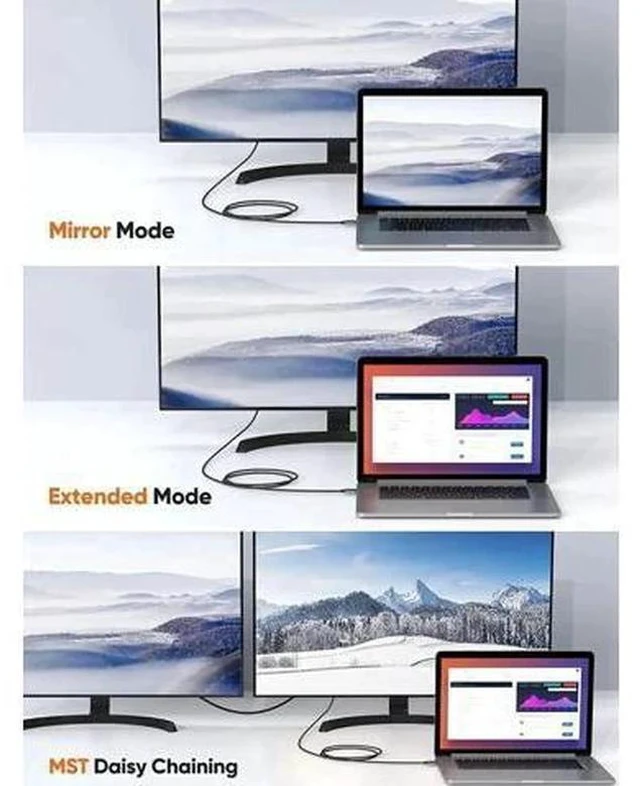 Alt view image 6 of 7 - fx-804 6FT USB C to DP 1.4 Cable, 32.4Gbps Type-C to DisplayPort Cord Supports 8K@60Hz,4K@144Hz,2K@240Hz HDR Compatible Thunderbolt 3/4,MacBook Pro/Air,Dell XPS 13/15,Surface Pro,Oculus Rift S