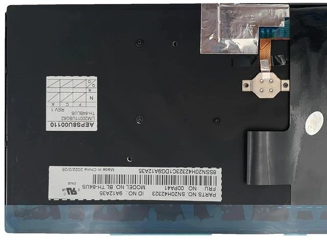 Alt view image 5 of 5 - Laptop Replacement US Layout with Backlit Keyboard for Lenovo ThinkPad T460s T470s 00PA452 00PA534 01YT142 01EN682 01EN723 00PA564 01EN723 00PA440 00PA522 01YT129 01YR075
