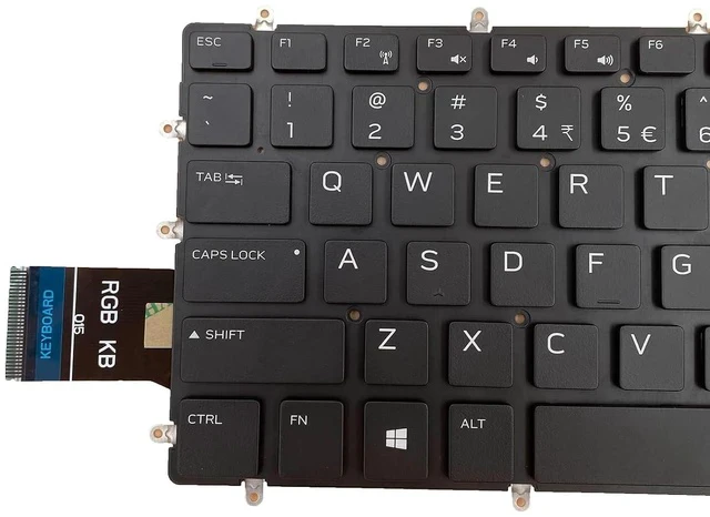 Alt view image 3 of 3 - Laptop Replacement US Layout Colorful Backlight Keyboard for Dell Alienware M15 R1 M17 R1 2019 3D7NN 03D7NN P79F P79F001