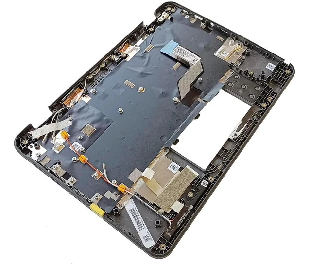 Alt view image 5 of 7 - Replacement for Lenovo 300e Chromebook Gen 3 82J9 82JA Laptop Upper Top Cover Case Palmrest US Keyboard Assembly Part 5M11C94743 5M11G97058(NO WFC Hole)LTE