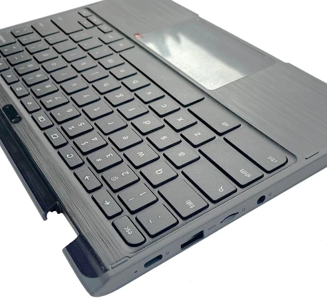 Alt view image 6 of 7 - Replacement for Lenovo 300e Chromebook 2nd Gen 81MB Laptop Upper Top Cover Case Palmrest Not-Backlight Keyboard Touchpad Assembly Part with Camera 5CB0T79500 Black