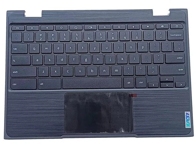 Main image of Replacement for Lenovo 100e Chromebook 2nd Gen AST 82CD Laptop Upper Top Cover Case Palmrest Not-Backlight Keyboard Touchpad Assembly Part 5CB0Z21474 Black