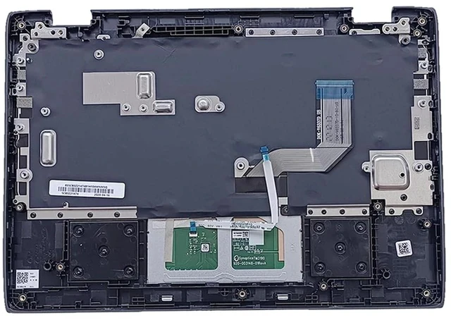 Alt view image 2 of 7 - Replacement for Lenovo 100e Chromebook 2nd Gen AST 82CD Laptop Upper Top Cover Case Palmrest Not-Backlight Keyboard Touchpad Assembly Part 5CB0Z21474 Black