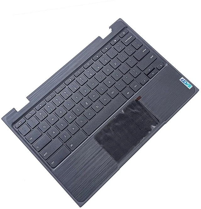 Alt view image 4 of 7 - Replacement for Lenovo 100e Chromebook 2nd Gen AST 82CD Laptop Upper Top Cover Case Palmrest Not-Backlight Keyboard Touchpad Assembly Part 5CB0Z21474 Black