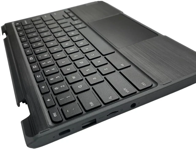 Alt view image 5 of 7 - Replacement for Lenovo 300e Chromebook 2nd Gen AST 82CE Laptop Upper Top Cover Case Palmrest Non-Backlight Keyboard Touchpad Assembly Part Not-Camera 5CB0Z21541 Black