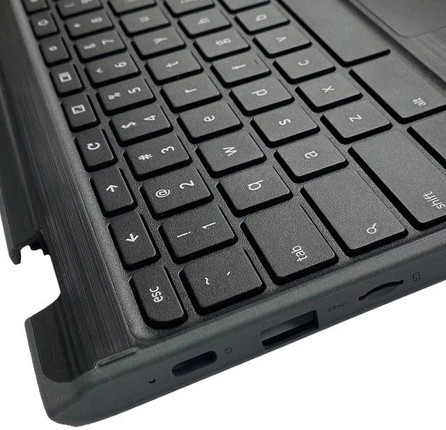 Alt view image 6 of 7 - Replacement for Lenovo 300e Chromebook 2nd Gen AST 82CE Laptop Upper Top Cover Case Palmrest Non-Backlight Keyboard Touchpad Assembly Part Not-Camera 5CB0Z21541 Black