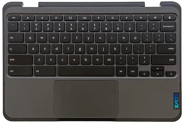 Alt view image 2 of 7 - 5M11C94743 5M11G97058 Replacement for Lenovo 300e Chromebook Gen 3 82J9 82JA Laptop Upper case Palmrest Assembly Part with US Keyboard and Touchpad (NO WFC Hole) LTE