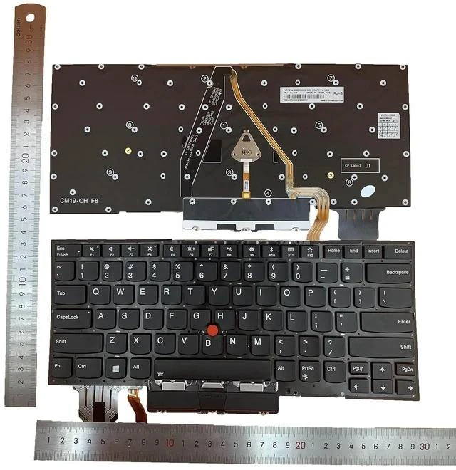 Main image of Replacement US Backlit Keyboard for Lenovo ThinkPad X1 Carbon Gen 7/8, X1 Yoga Gen 4/5 Laptops