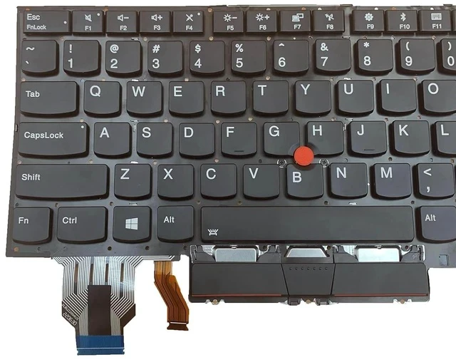 Alt view image 3 of 5 - Laptop Replacement US Layout with Pointing with Backlight Keyboard for Lenovo Thinkpad X1 Carbon 7th Gen 2019 X1C 2020 20QD 20QE 20R1 20R2 8TH 20U9 20UA SN20R55563 CS19BL 84US
