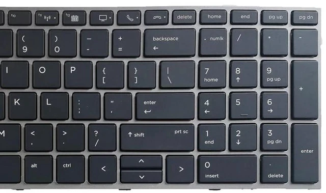 Alt view image 2 of 4 - Laptop Replacement US Layout with Pointer and backlightt Keyboard for HP ZBOOK 15 G5 G6 17 G5 G6 US Keyboard with Point L29635-001 L12765-001 L28407-001