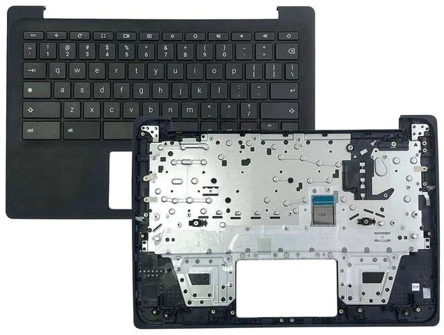 Main image of N93657-001 Replacement for HP Fortis Chromebook 11 G10 Laptop Upper Top Cover Case Palmrest Not-Backlit US Keyboard Assembly Part