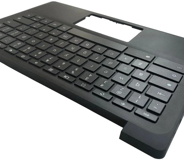 Alt view image 7 of 7 - N93657-001 Replacement for HP Fortis Chromebook 11 G10 Laptop Upper Top Cover Case Palmrest Not-Backlit US Keyboard Assembly Part