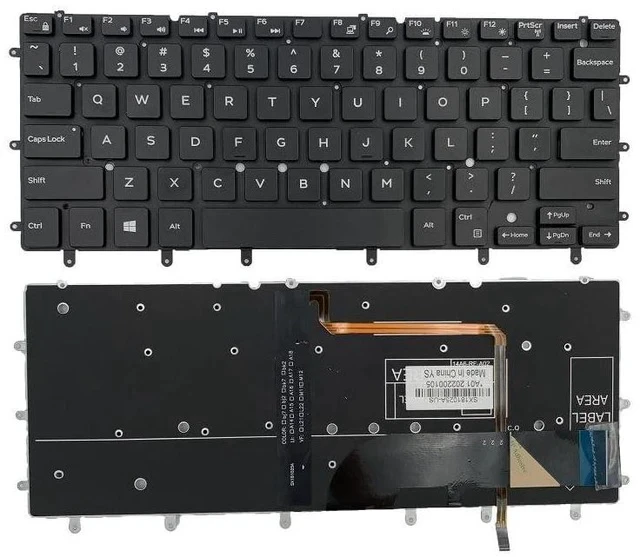 Alt view image 5 of 6 - Laptop Replacement US Layout with Backlit Keyboard for DELL XPS 13 9343 9350 9360 Inspiron 15 7547 7548 Inspiron 13 7000 7347 7348 7352 7353 7359 US Backlit 0DKDXH NSK-LS0BW DKDXH