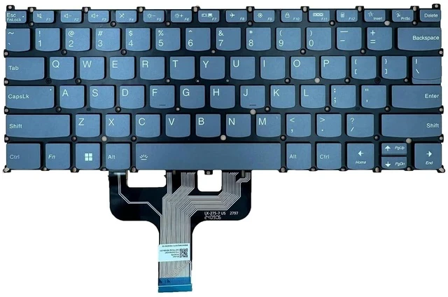 Alt view image 5 of 6 - Laptop Replacement US Layout with Backlight Keyboard for Lenovo Yoga 7 14IAL7 14ARB7 ARB7 Yoga 14c IAL7, Notebook PT4SB-US V215220AS1 SN21F91212 SN21G96020