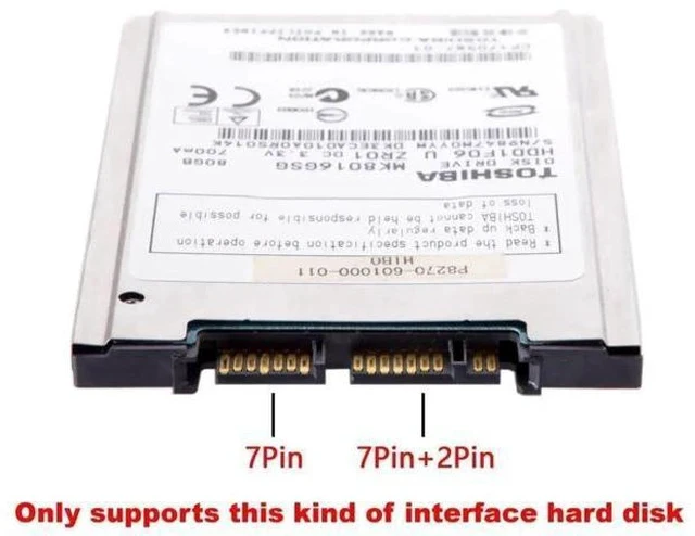 Alt view image 2 of 4 - 1.8 Inch Micro SATA to 2.5" SATA PCB Converter Adapter, MicroSATA to Standard SATA Board for Laptop HDD SSD Upgrade