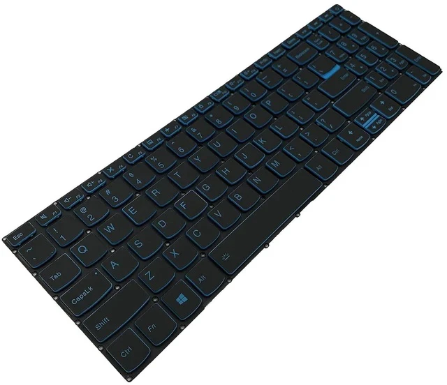 Alt view image 3 of 4 - Laptop Replacement US Layout with Backlit Keyboard for Lenovo ideapad L340-15 L340-17 L340-17IRH L340-15IRH 5000-15 520-15 320S-15 L3-15IML05 L3-15ITL6 S145-15AST S145-15IKB with Blue Frame SN20M61485