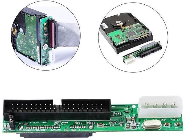 Alt view image 2 of 5 - SATA Female to 40Pin Male 3.5" IDE Adapter, IDE Hard Drive to SATA Interface Converter for Desktop PC