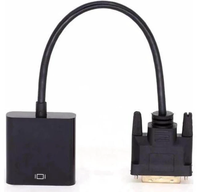 Alt view image 3 of 4 - 25CM Active Dual Link DVI-D 24+1 Male to VGA Female DAC Converter Cable, Digital to Analog Video Adapter Support 1080P