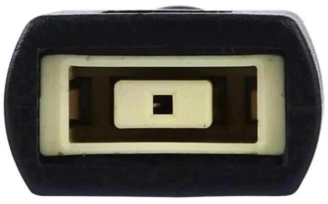 Alt view image 2 of 5 - Black DC 5.5×2.5mm Male to Large Square Female Power Plug Adapter Connector