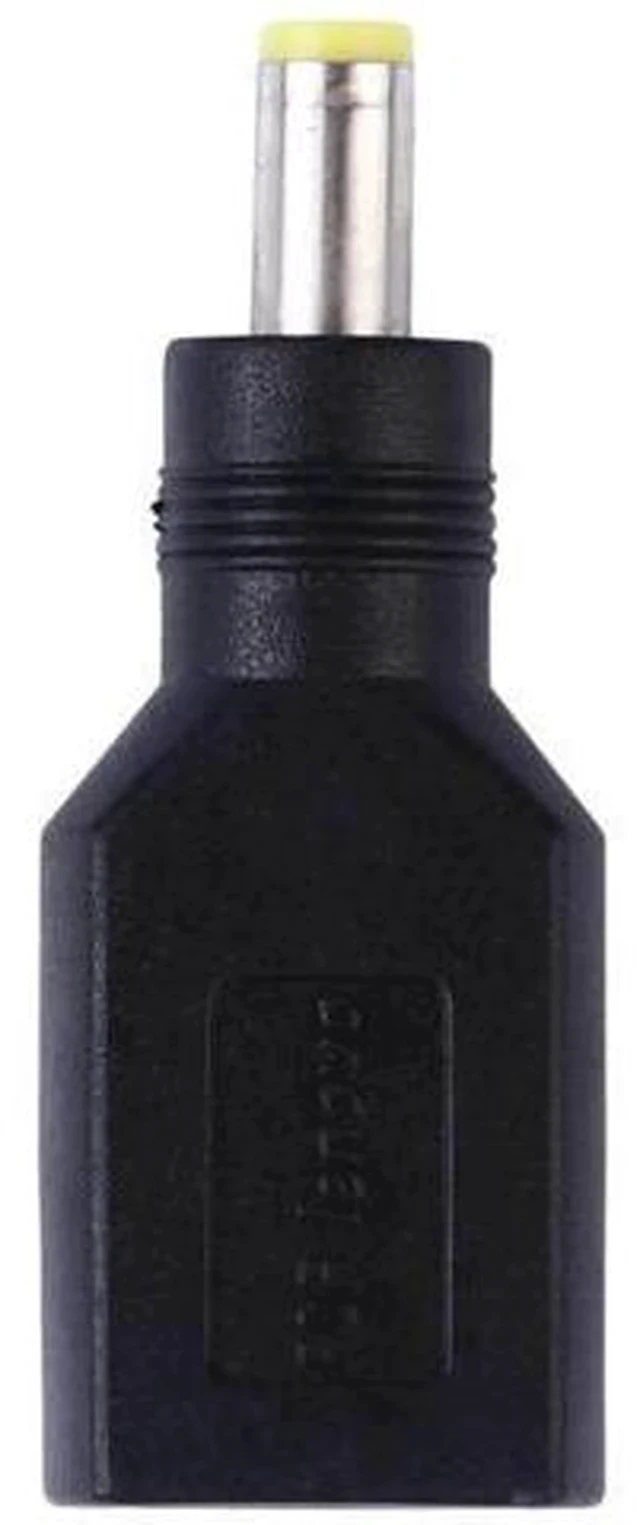 Alt view image 5 of 5 - Black DC 5.5×2.5mm Male to Large Square Female Power Plug Adapter Connector
