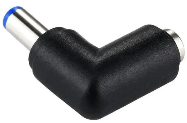 Alt view image 3 of 6 - 90 Degree Right Angle DC 5.5x2.1mm Male to DC 5.5x2.1mm Female Power Connector Elbow Adapter for Laptops & Notebooks