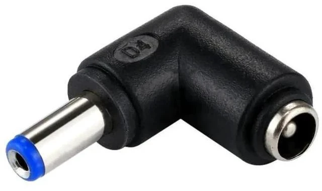 Alt view image 5 of 6 - 90 Degree Right Angle DC 5.5x2.1mm Male to DC 5.5x2.1mm Female Power Connector Elbow Adapter for Laptops & Notebooks