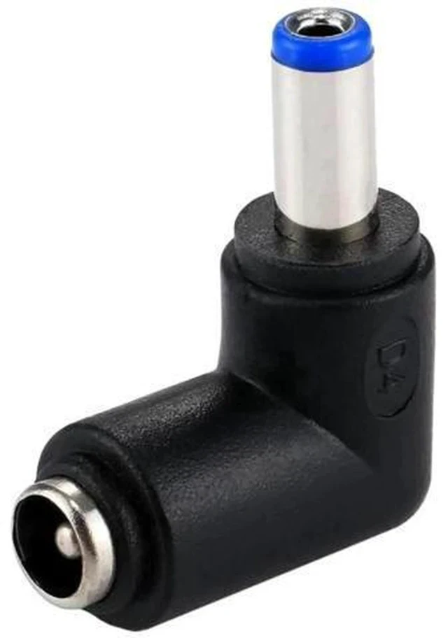 Alt view image 6 of 6 - 90 Degree Right Angle DC 5.5x2.1mm Male to DC 5.5x2.1mm Female Power Connector Elbow Adapter for Laptops & Notebooks