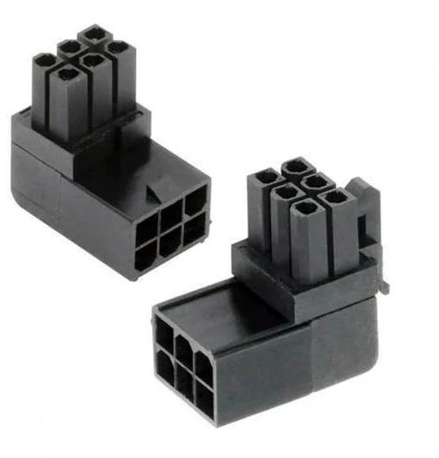 Main image of 2 Pack 90° Up/Down Angled ATX 6Pin Male to Female GPU Power Adapter Connector