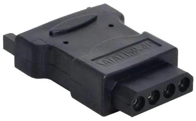 Alt view image 2 of 7 - 15Pin SATA Male to Molex IDE 4Pin Female Power Adapter Cable