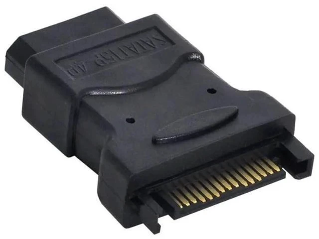 Alt view image 3 of 7 - 15Pin SATA Male to Molex IDE 4Pin Female Power Adapter Cable