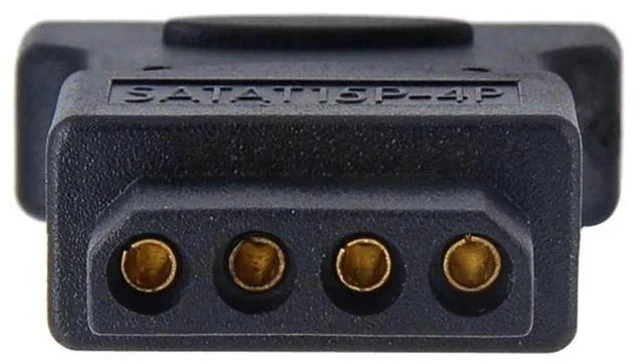 Alt view image 4 of 7 - 15Pin SATA Male to Molex IDE 4Pin Female Power Adapter Cable