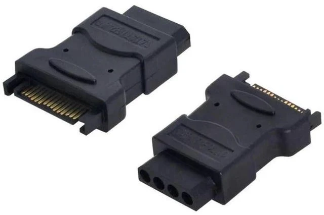 Alt view image 7 of 7 - 15Pin SATA Male to Molex IDE 4Pin Female Power Adapter Cable