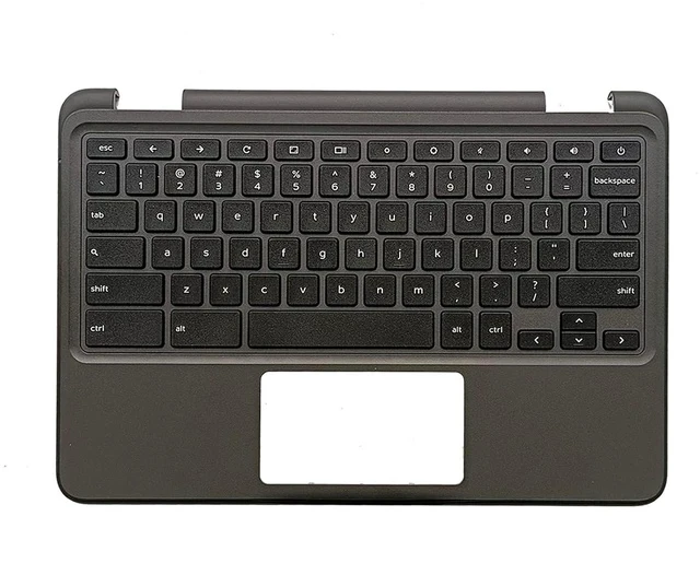 Alt view image 2 of 7 - 0WP30N WP30N Replacement for Dell Chromebook 11 3110 Non-Touch Laptop Upper Top Cover Case Palmrest Keyboard Assembly Part (NOT for 3110 2-in-1 Version)